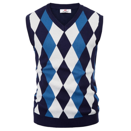 classic England Style Men knitted tops sweater Stylish Sleeveless