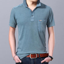 Load image into Gallery viewer, Summer Shirt Men's Solid Color Slim Fit Short Sleeve